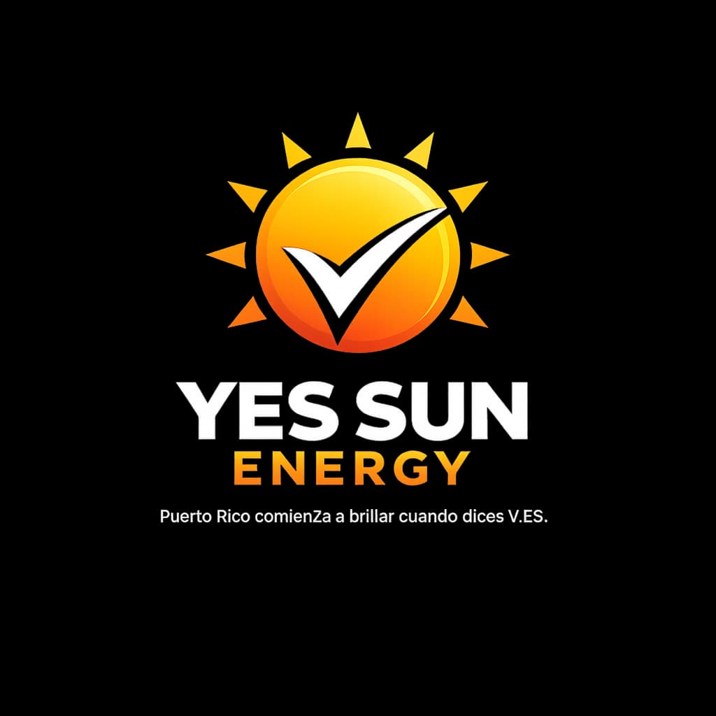 Professional solar energy logo with sun icon and brand elements